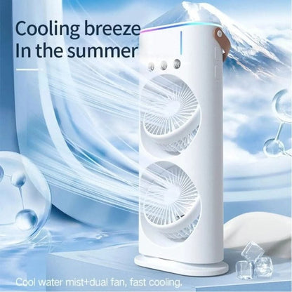 Double-Ended Spray Fan – Portable Air Cooler & Humidifier