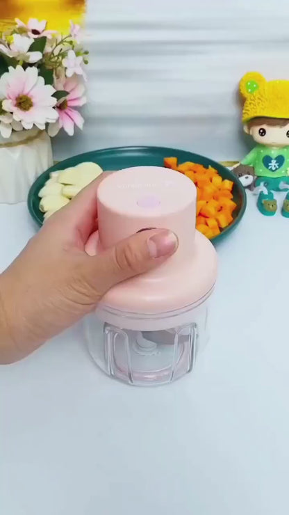 Electric Cutter & USB Rechargeable Garlic Chopper